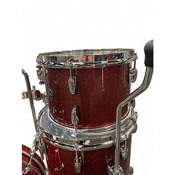 Used Gretsch Drums 4 Piece Renown BURNT ORANGE SPARKLE Drum Kit
