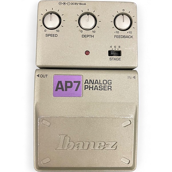 Used Ibanez AP7 Analog Phaser Effect Pedal