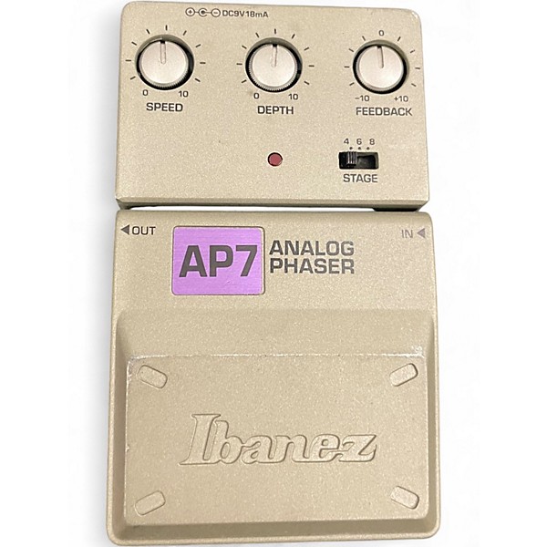 Used Ibanez AP7 Analog Phaser Effect Pedal