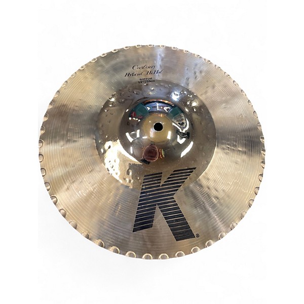 Used Zildjian 13.25in K Custom Hybrid Hi Hat Pair Cymbal