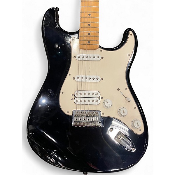 Used Fender Standard Stratocaster Black Solid Body Electric Guitar
