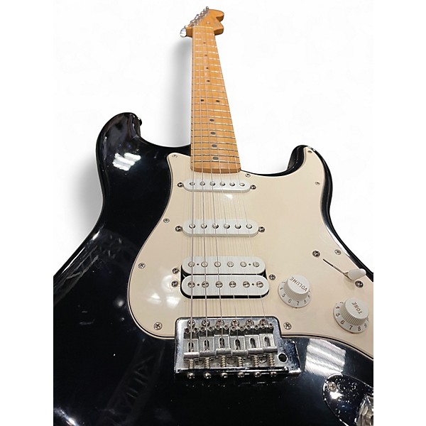 Used Fender Standard Stratocaster Black Solid Body Electric Guitar
