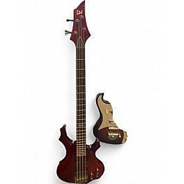 Used ESP LTD F414FM Wine Red Electric Bass Guitar