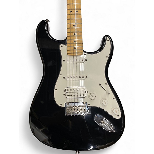 Used Fender American Standard Stratocaster Black Solid Body Electric Guitar
