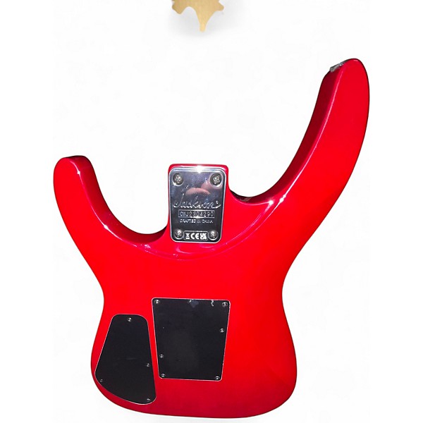 Used Jackson JS34Q Dinky TRANSPARENT RED Solid Body Electric Guitar