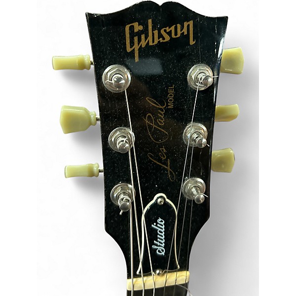 Used Gibson Les Paul Studio Black Solid Body Electric Guitar