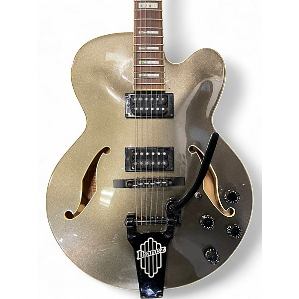 Used Ibanez AFS77TMG1201 Green Hollow Body Electric Guitar