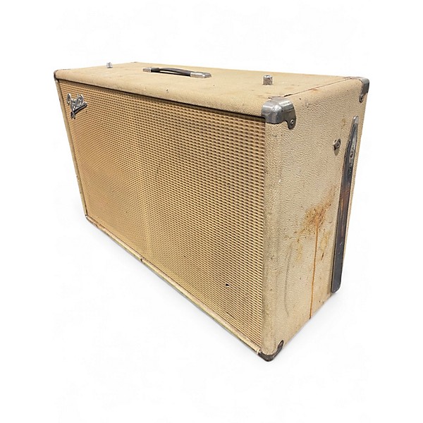 Vintage 1960s Fender Bassman 2x12 Blonde Guitar Cabinet