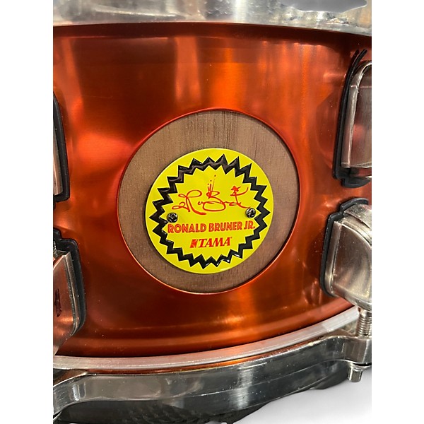 Used TAMA 5.5X14 Ronald Bruner Jr Orange Copper Drum