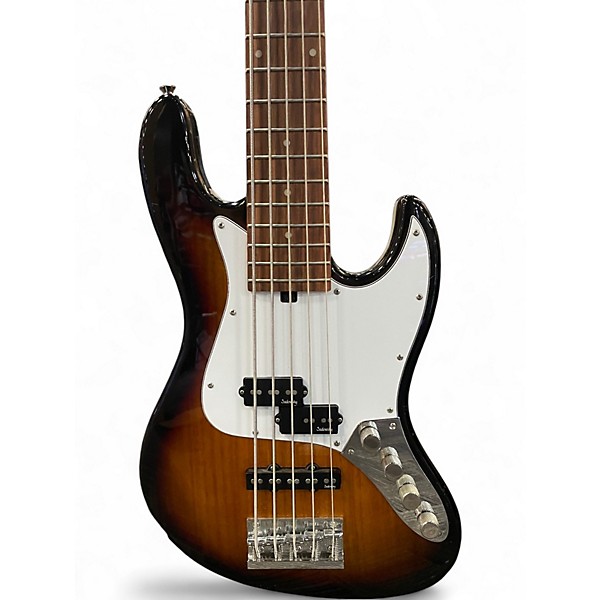Used Metro Express hybrid PJ 5 strings 3 Color Sunburst Electric Bass Guitar