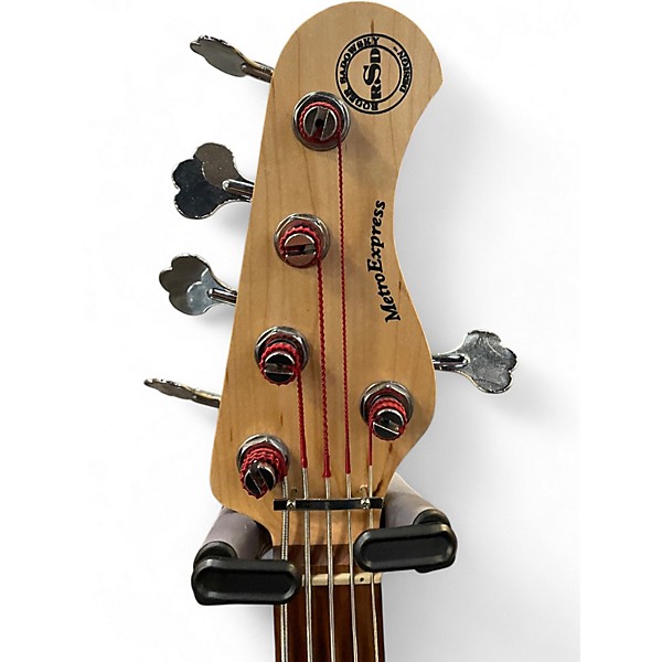Used Metro Express hybrid PJ 5 strings 3 Color Sunburst Electric Bass Guitar