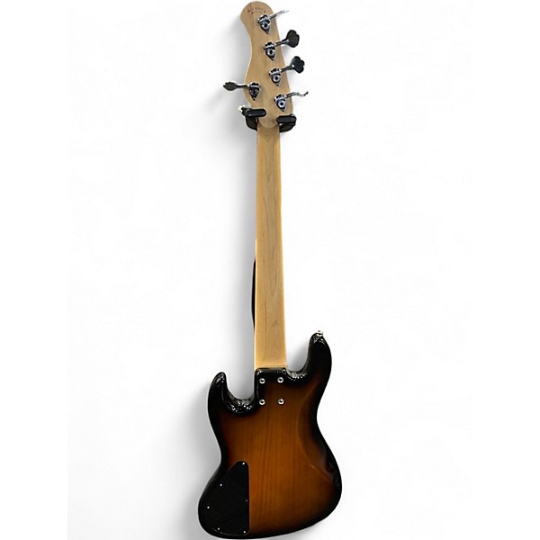 Used Metro Express hybrid PJ 5 strings 3 Color Sunburst Electric Bass Guitar
