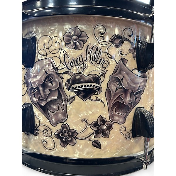 Used Ludwig 3 Piece Corey Miller Element Tattoo Drum Kit