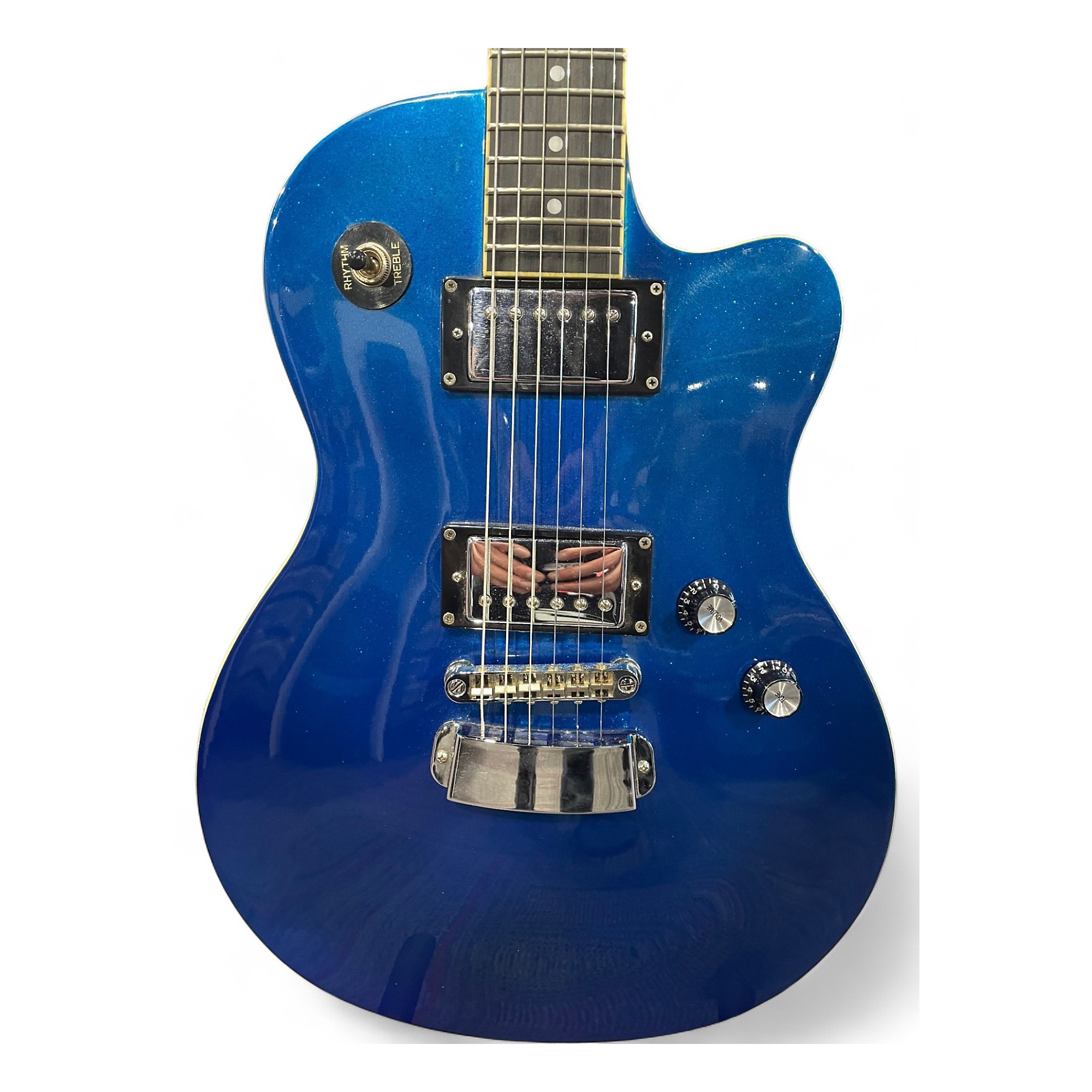 Used Hagstrom D2H Blue Solid Body Electric Guitar Blue | Guitar Center