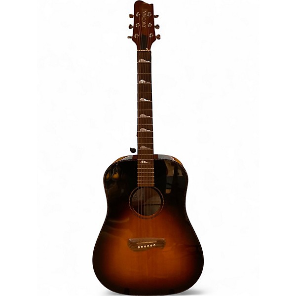 Used Tacoma DF21 sunburst Acoustic Guitar