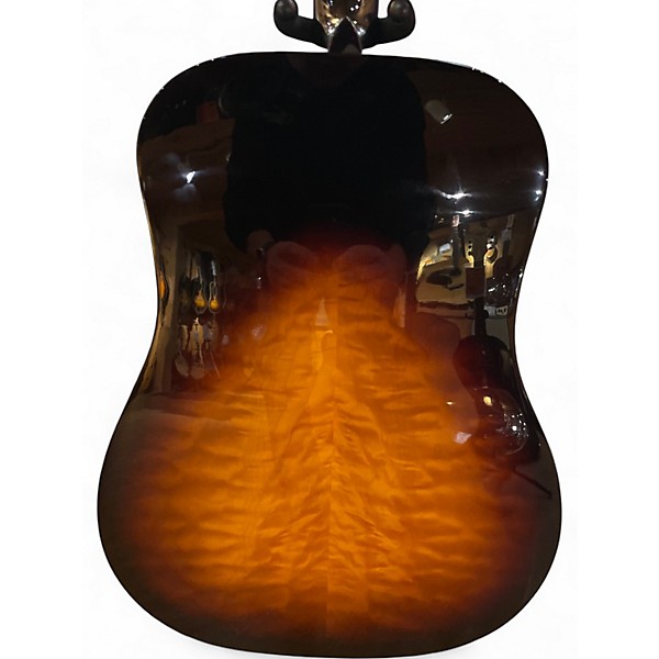 Used Tacoma DF21 sunburst Acoustic Guitar