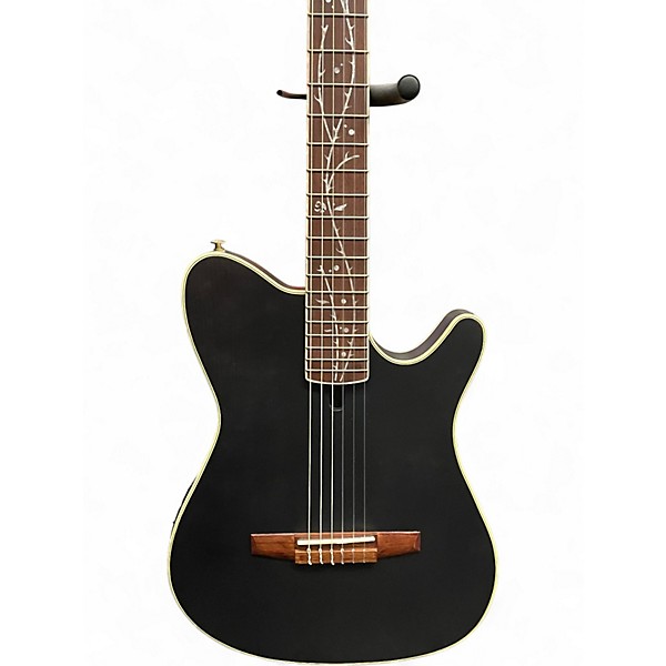 Used Ibanez TOD10N Satin Black Classical Acoustic Electric Guitar