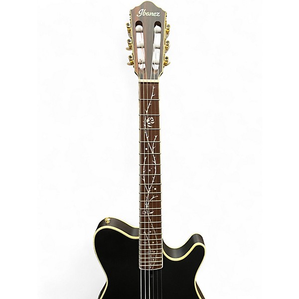 Used Ibanez TOD10N Satin Black Classical Acoustic Electric Guitar