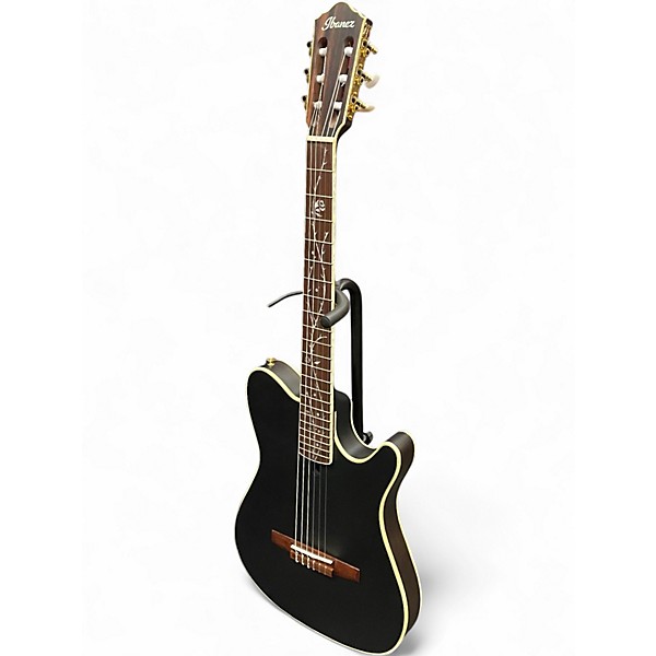 Used Ibanez TOD10N Satin Black Classical Acoustic Electric Guitar