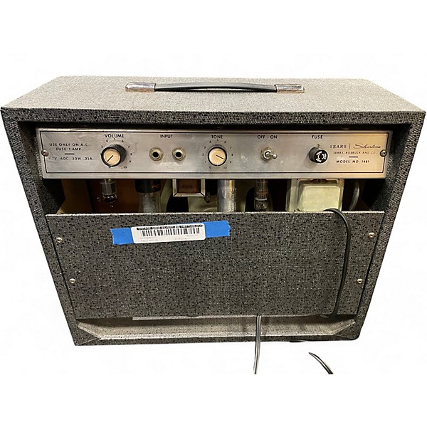 Vintage 1960s Silvertone 1481 Tube Guitar Combo Amp