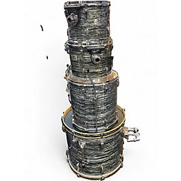 Used Pearl 4 Piece exr  Metallic Gray Drum Kit