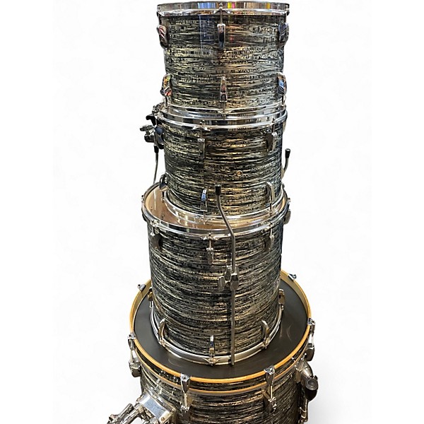 Used Pearl 4 Piece exr Metallic Gray Drum Kit