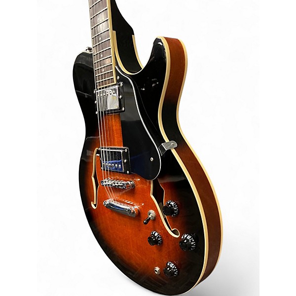 Used Samick Greg Bennett RL-2 Royale Brown Sunburst Hollow Body Electric Guitar