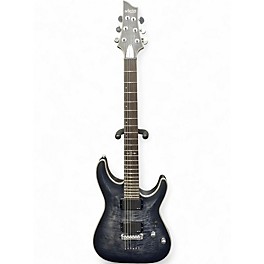 Used Schecter Guitar Research DIAMOND SERIES C-1 PLATINUM TRANSLUCENT  BLACK Solid Body Electric Guitar