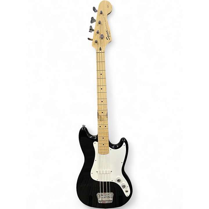 Used Squier Bronco Black Electric Bass Guitar Black | Guitar