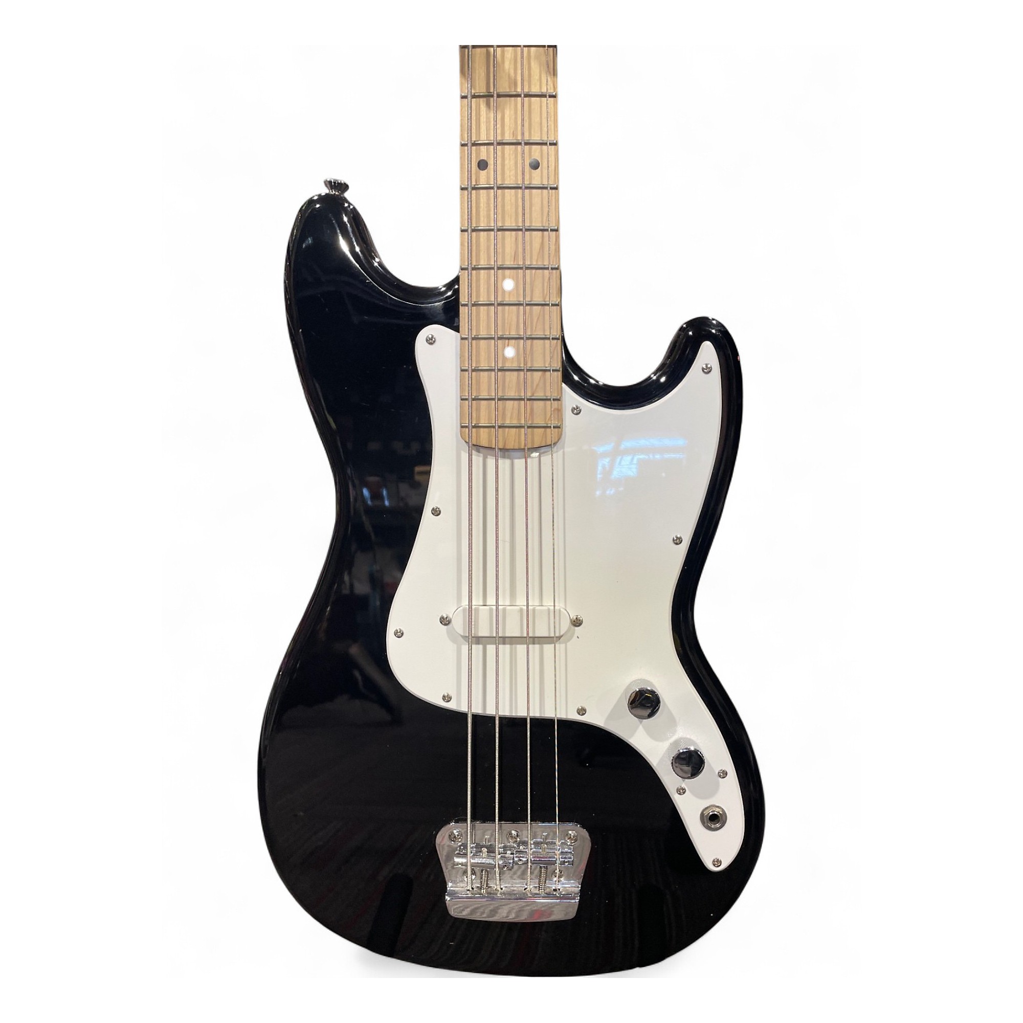 Squier Bronco Bass ブラックエレキベース Squier Bronco Bass Guitar - Black | Sweetwater