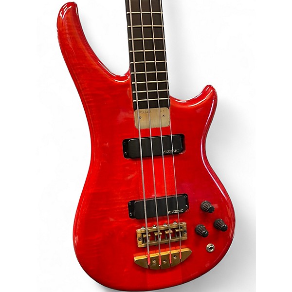 Used ALEMBIC 1991 Essence  Trans red Electric Bass Guitar