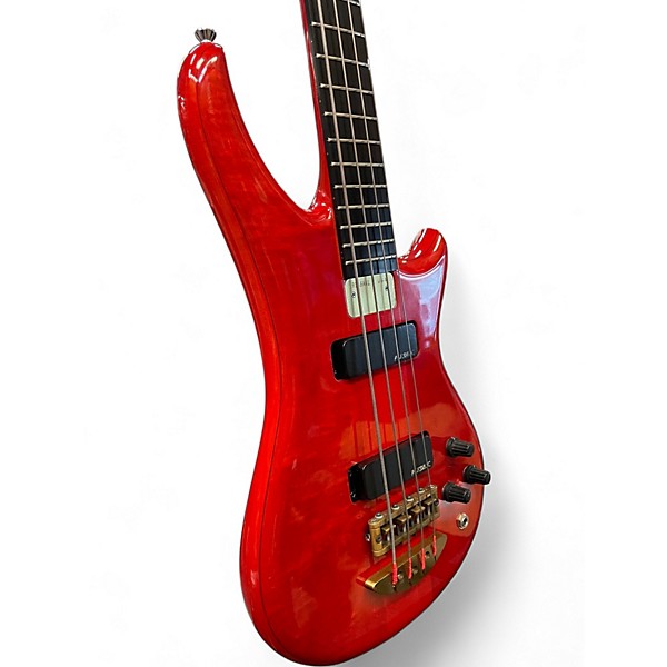 Used ALEMBIC 1991 Essence  Trans red Electric Bass Guitar