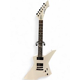 Used ESP LTD James Hetfield Snakebyte Snow White Solid Body Electric Guitar