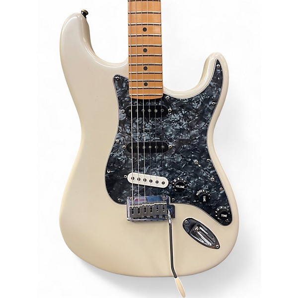 Used Fender Player Plus Stratocaster Olympic Pearl Solid Body Electric Guitar