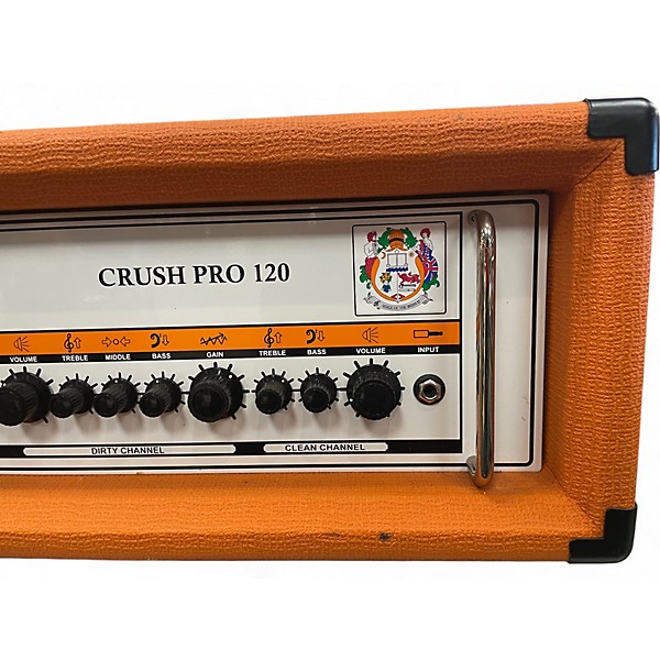 Used Orange Amplifiers CR120H Crush Pro 120W Solid State Guitar Amp Head