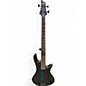 Used Schecter Guitar Research Stiletto Stealth 4-String Black Electric Bass Guitar thumbnail