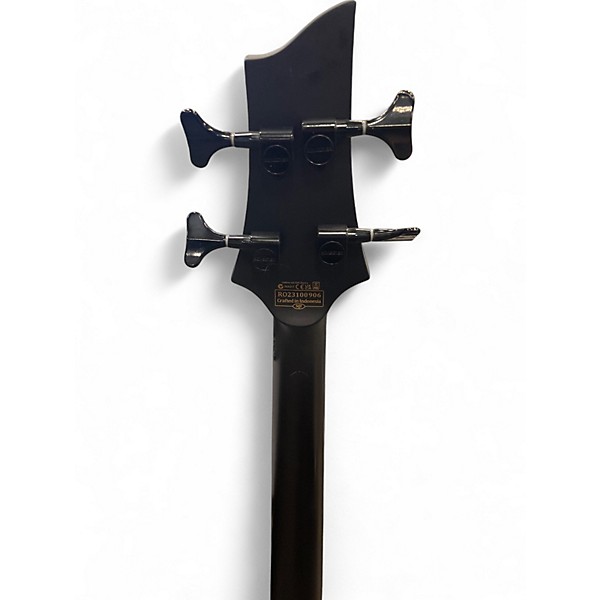 Used Schecter Guitar Research Stiletto Stealth 4-String Black Electric Bass Guitar