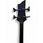 Used Schecter Guitar Research Stiletto Stealth 4-String Black Electric Bass Guitar