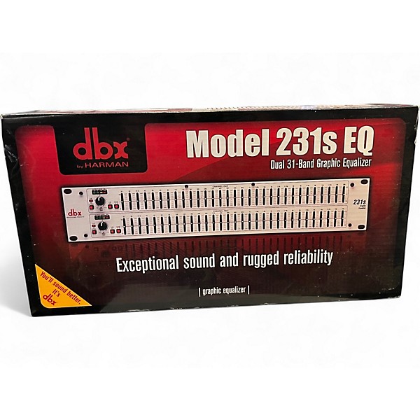 Used dbx 231s Dual Channel 31-Band Graphic Equalizer