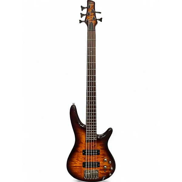 Used Ibanez SR405 5 String DRAGON EYE BURST Electric Bass Guitar