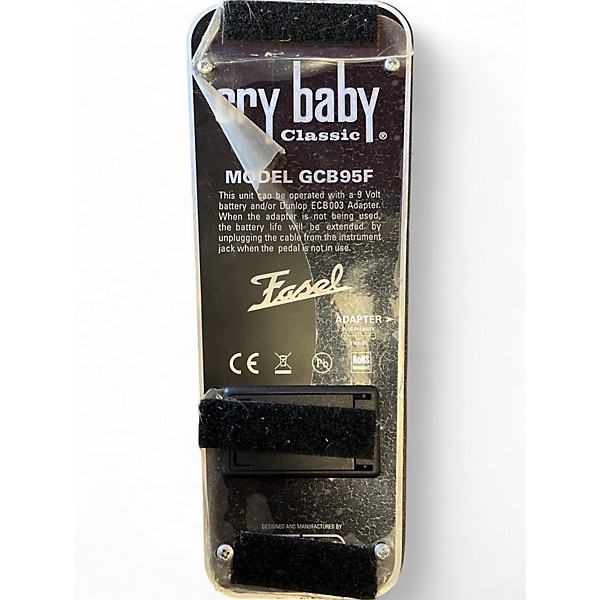 Used Dunlop GCB95F Crybaby Classic Wah With Fasel Inductor Effect Pedal