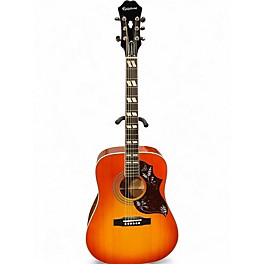 Used Epiphone Hummingbird Pro 2 Color Sunburst Acoustic Electric Guitar