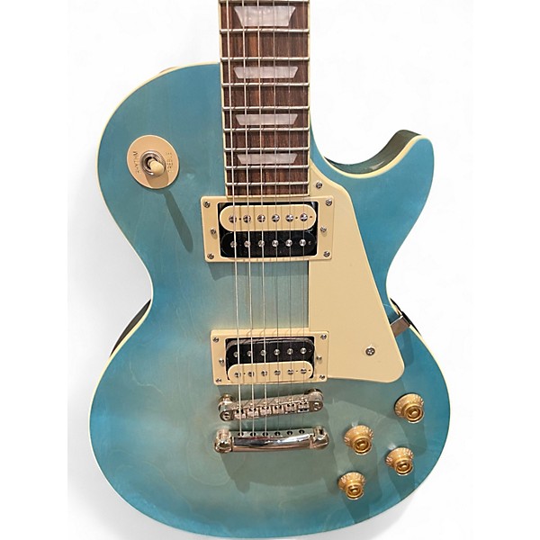 Used Epiphone Les Paul Traditional Pro IV Ocean Mist Solid