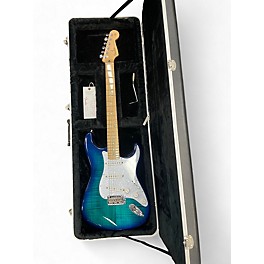 Used Fender Player Stratocaster Metallic Aqua Marine Solid Body Electric Guitar