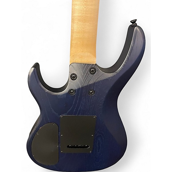 Used Keisel ARIES 7 BARITONE BLACK AND BLUE Solid Body Electric Guitar