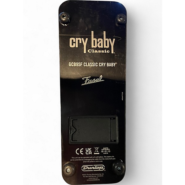 Used Dunlop GCB95F Crybaby Classic Wah With Fasel Inductor Effect Pedal