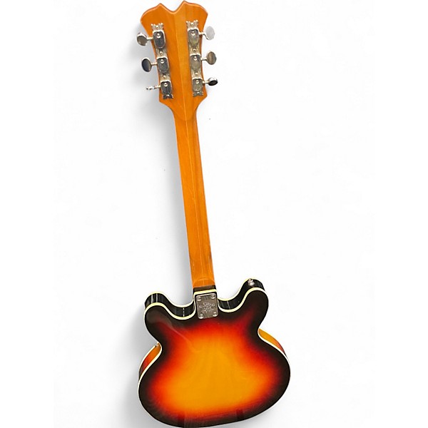 Used Aria Diamond 3 Tone Sunburst Hollow Body Electric Guitar
