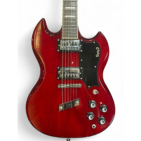 Used Guild Polara Wine Red Solid Body Electric Guitar