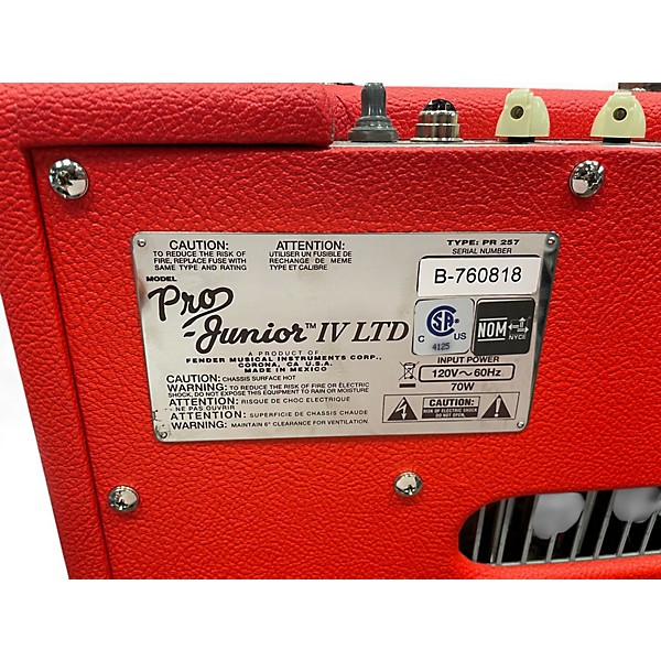 Used Fender Pro Junior IV LTD 15W 1x10 Tube Guitar Combo Amp