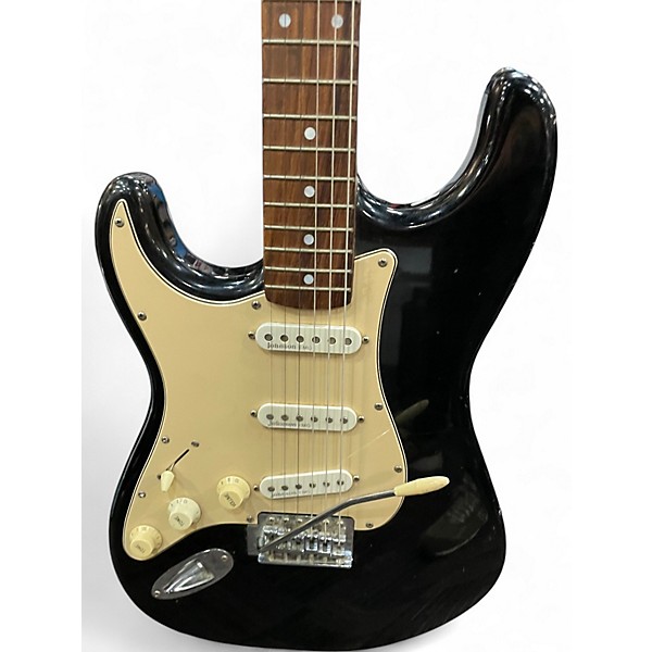Used Johnson Double Cut black Solid Body Electric Guitar